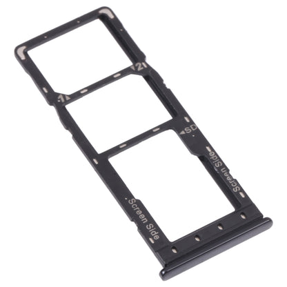 Infinix Hot 9 Pro SIM Card Tray + Micro SD Card Tray Replacement (Black) - Compatible & Checked Quality
