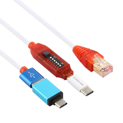 GSM All-in-One Multi-Functional Boot Cable - Micro USB/RJ45, Fast Charge, Type-C Adapter, Random Colour