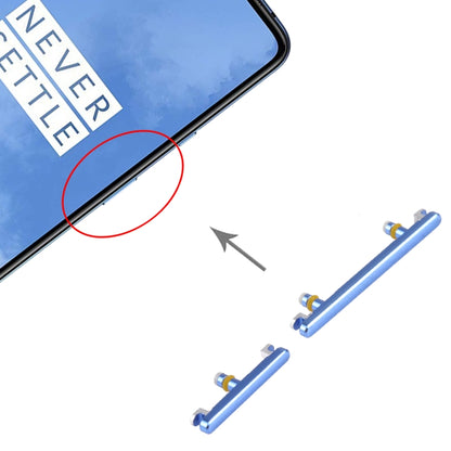 OnePlus 7T Replacement Power & Volume Control Buttons (Blue) - Professional Installation Recommended