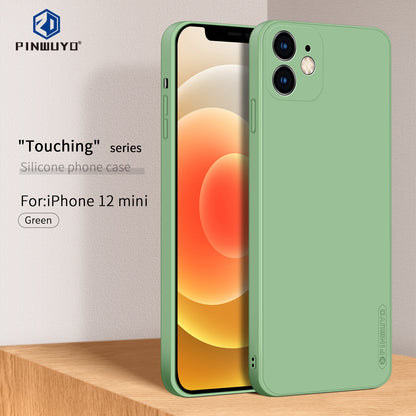 iPhone 12 mini Phone Case - Liquid Silicone TPU Protective Cover with Anti-Scratch, Shockproof Design, Fingerprint Resistant & Soft Grip Feel