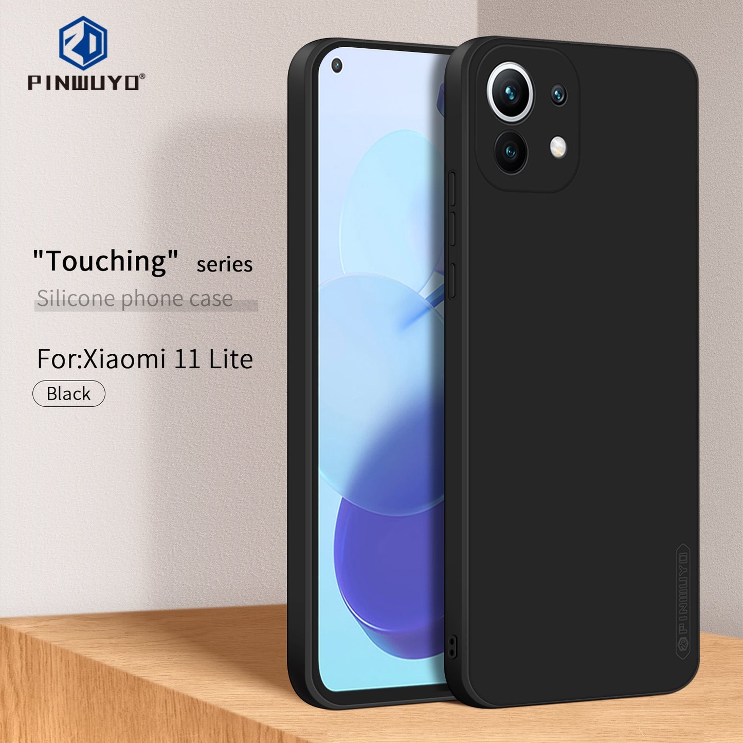 Xiaomi Mi 11 Lite Phone Case - Liquid Silicone TPU Protective Cover with Anti-Scratch, Shockproof Design, Fingerprint Resistant & Soft Grip Feel
