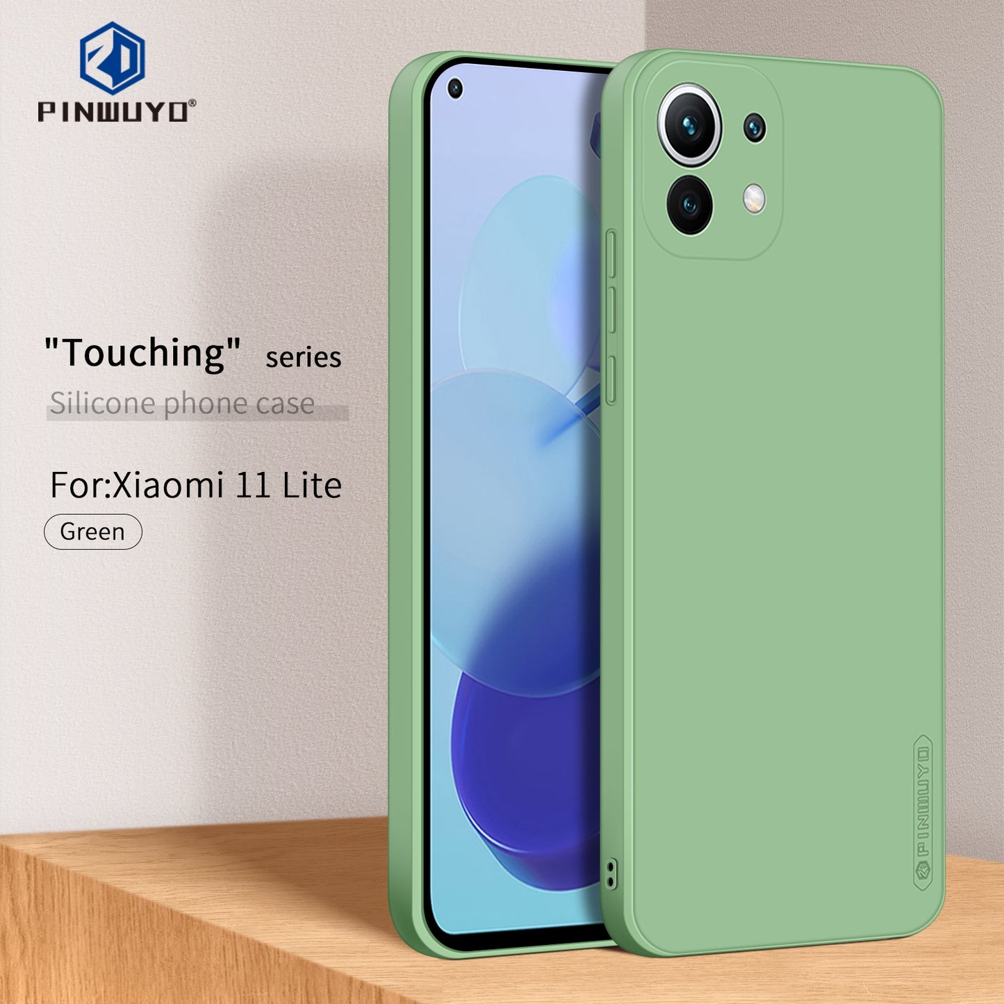 Xiaomi Mi 11 Lite Phone Case - Liquid Silicone TPU Protective Cover with Anti-Scratch, Shockproof Design, Fingerprint Resistant & Soft Grip Feel