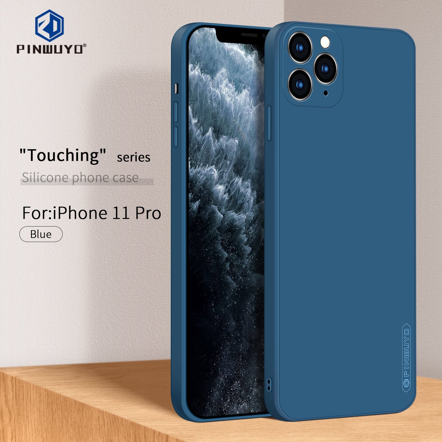 iPhone 11 Pro Phone Case - Liquid Silicone TPU Protective Cover with Anti-Scratch, Shockproof Design, Fingerprint Resistant & Soft Grip Feel