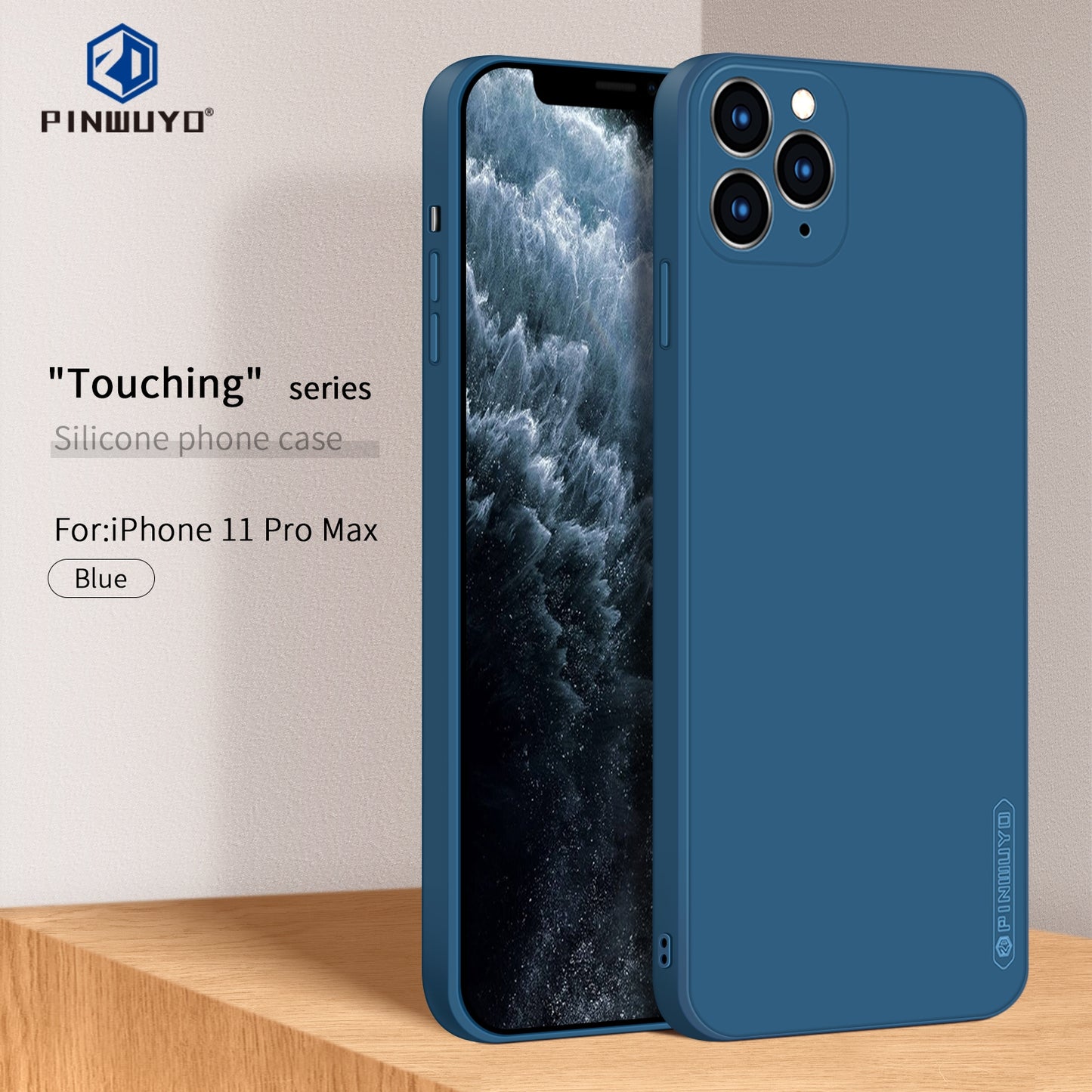iPhone 11 Pro Max Phone Case - Liquid Silicone TPU Protective Cover with Anti-Scratch, Shockproof Design, Fingerprint Resistant & Soft Grip Feel