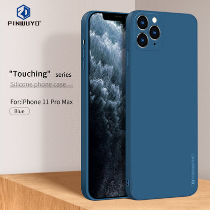 iPhone 11 Pro Max Phone Case - Liquid Silicone TPU Protective Cover with Anti-Scratch, Shockproof Design, Fingerprint Resistant & Soft Grip Feel