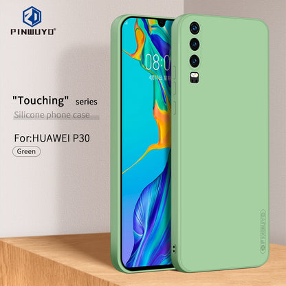 Huawei P30 Phone Case - Liquid Silicone TPU Protective Cover with Anti-Scratch, Shockproof Design, Fingerprint Resistant & Soft Grip Feel
