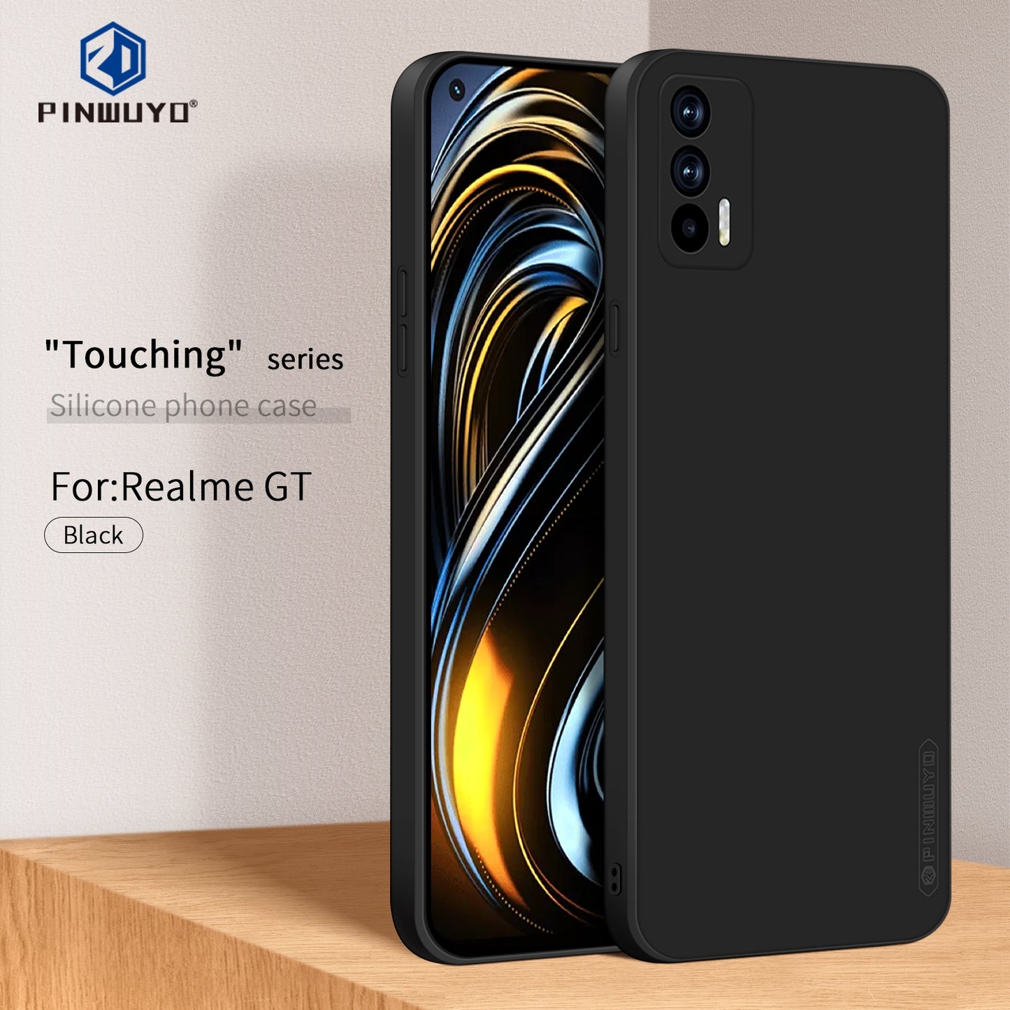 Realme GT Phone Case - Liquid Silicone TPU Protective Cover with Anti-Scratch, Shockproof Design, Fingerprint Resistant & Soft Grip Feel