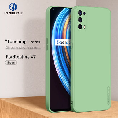 Realme X7 Phone Case - Liquid Silicone TPU Protective Cover with Anti-Scratch, Shockproof Design, Fingerprint Resistant & Soft Grip Feel