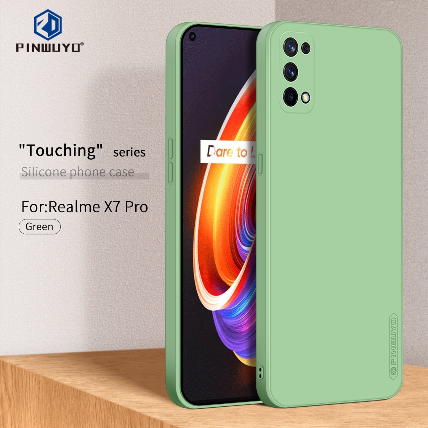 Realme X7 Pro Phone Case - Liquid Silicone TPU Protective Cover with Anti-Scratch, Shockproof Design, Fingerprint Resistant & Soft Grip Feel