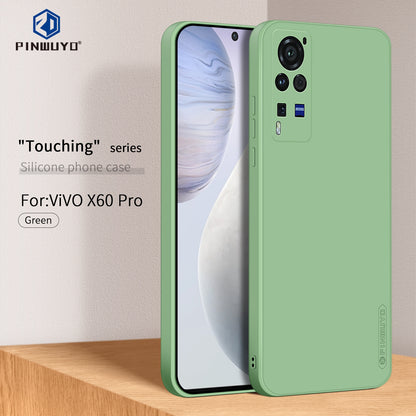 vivo X60 Pro Phone Case - Liquid Silicone TPU Protective Cover with Anti-Scratch, Shockproof Design, Fingerprint Resistant & Soft Grip Feel