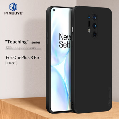 OnePlus 8 Pro Phone Case - Liquid Silicone TPU Protective Cover with Anti-Scratch, Shockproof Design, Fingerprint Resistant & Soft Grip Feel