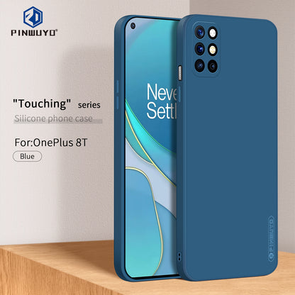 OnePlus 8T Phone Case - Liquid Silicone TPU Protective Cover with Anti-Scratch, Shockproof Design, Fingerprint Resistant & Soft Grip Feel
