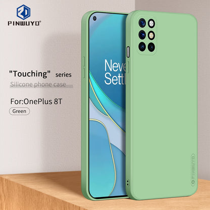 OnePlus 8T Phone Case - Liquid Silicone TPU Protective Cover with Anti-Scratch, Shockproof Design, Fingerprint Resistant & Soft Grip Feel