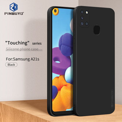 Samsung Galaxy A21s Phone Case - Liquid Silicone TPU Protective Cover with Anti-Scratch, Shockproof Design, Fingerprint Resistant & Soft Grip Feel