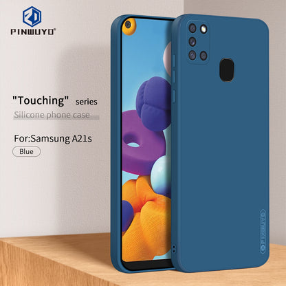 Samsung Galaxy A21s Phone Case - Liquid Silicone TPU Protective Cover with Anti-Scratch, Shockproof Design, Fingerprint Resistant & Soft Grip Feel