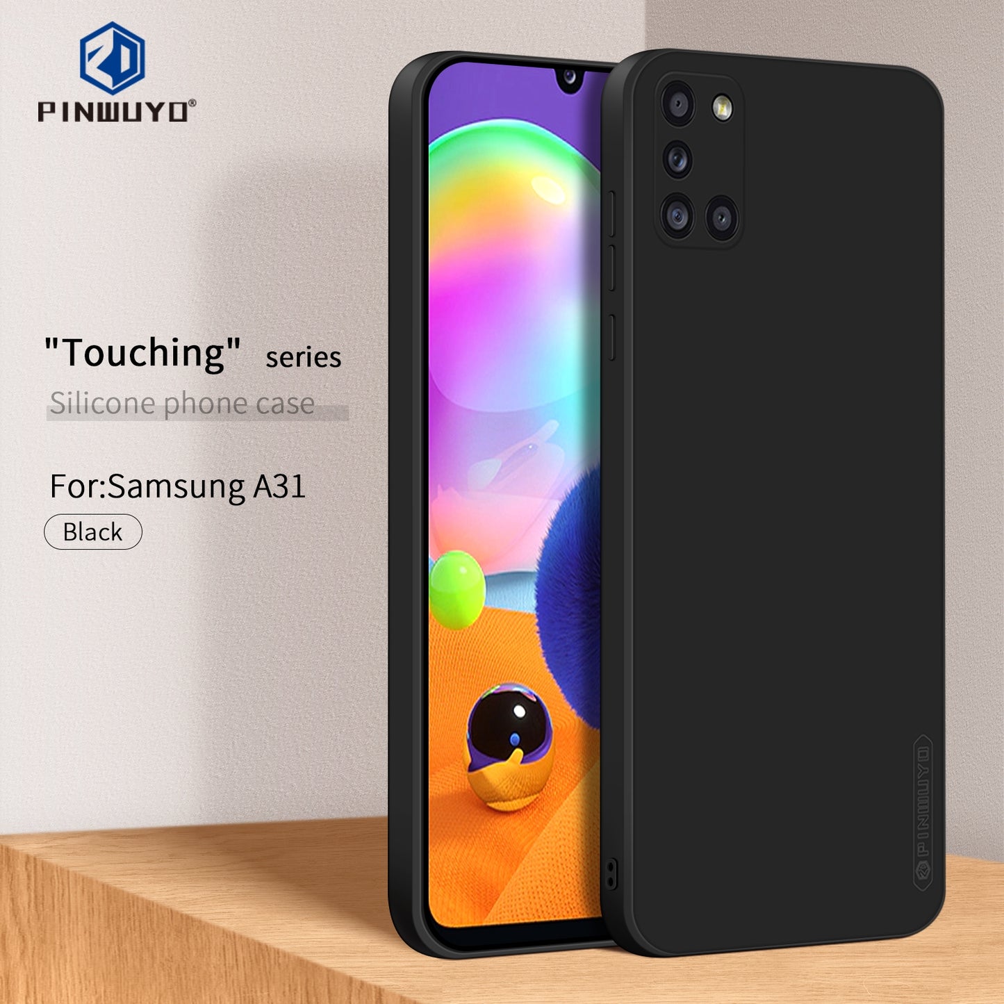 Samsung Galaxy A31 Phone Case - Liquid Silicone TPU Protective Cover with Anti-Scratch, Shockproof Design, Fingerprint Resistant & Soft Grip Feel