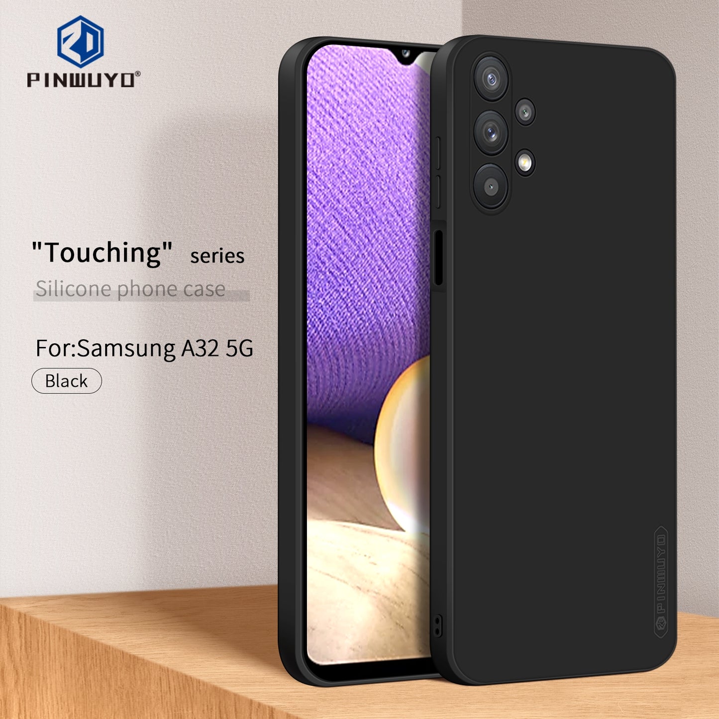 Samsung Galaxy A32 5G Phone Case - Liquid Silicone TPU Protective Cover with Anti-Scratch, Shockproof Design, Fingerprint Resistant & Soft Grip Feel