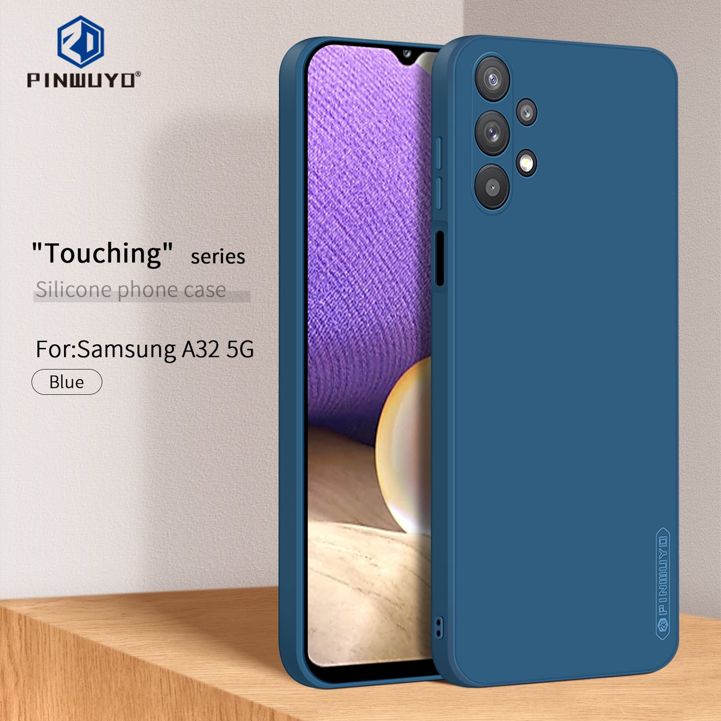 Samsung Galaxy A32 5G Phone Case - Liquid Silicone TPU Protective Cover with Anti-Scratch, Shockproof Design, Fingerprint Resistant & Soft Grip Feel