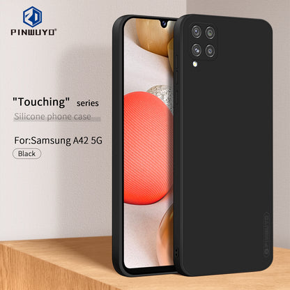 Samsung Galaxy A42 5G Phone Case - Liquid Silicone TPU Protective Cover with Anti-Scratch, Shockproof Design, Fingerprint Resistant & Soft Grip Feel