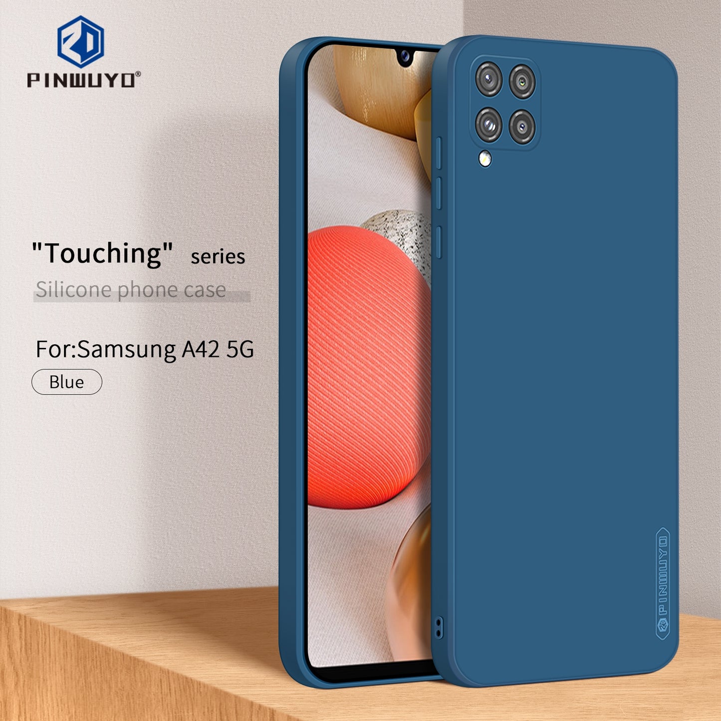 Samsung Galaxy A42 5G Phone Case - Liquid Silicone TPU Protective Cover with Anti-Scratch, Shockproof Design, Fingerprint Resistant & Soft Grip Feel