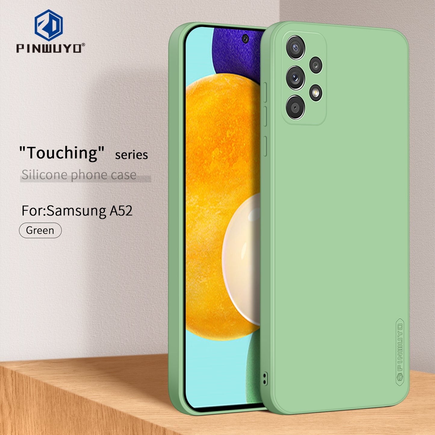 Samsung Galaxy A52 4G/5G Phone Case - Liquid Silicone TPU Protective Cover with Anti-Scratch, Shockproof Design, Fingerprint Resistant & Soft Grip Feel
