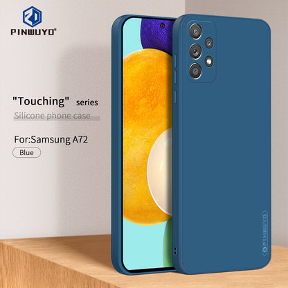 Samsung Galaxy A72 4G/5G Phone Case - Liquid Silicone TPU Protective Cover with Anti-Scratch, Shockproof Design, Fingerprint Resistant & Soft Grip Feel