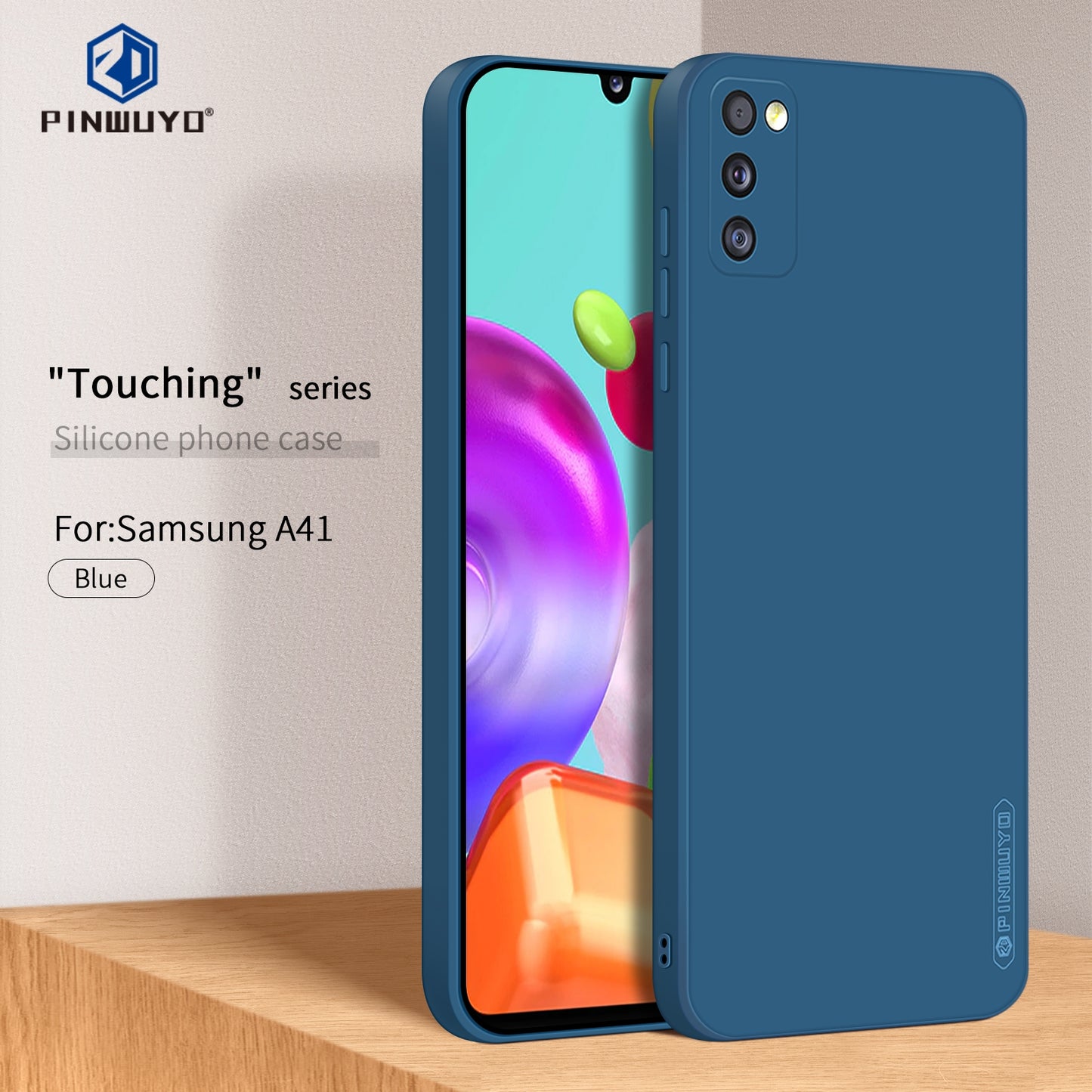 Samsung Galaxy A41 Phone Case - Liquid Silicone TPU Protective Cover with Anti-Scratch, Shockproof Design, Fingerprint Resistant & Soft Grip Feel