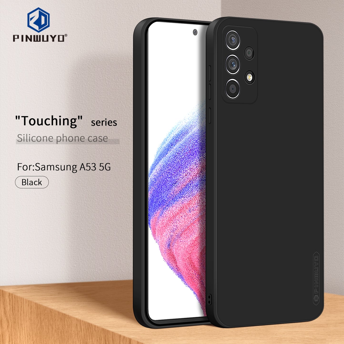 Samsung Galaxy A53 5G Phone Case - Liquid Silicone TPU Protective Cover with Anti-Scratch, Shockproof Design, Fingerprint Resistant & Soft Grip Feel