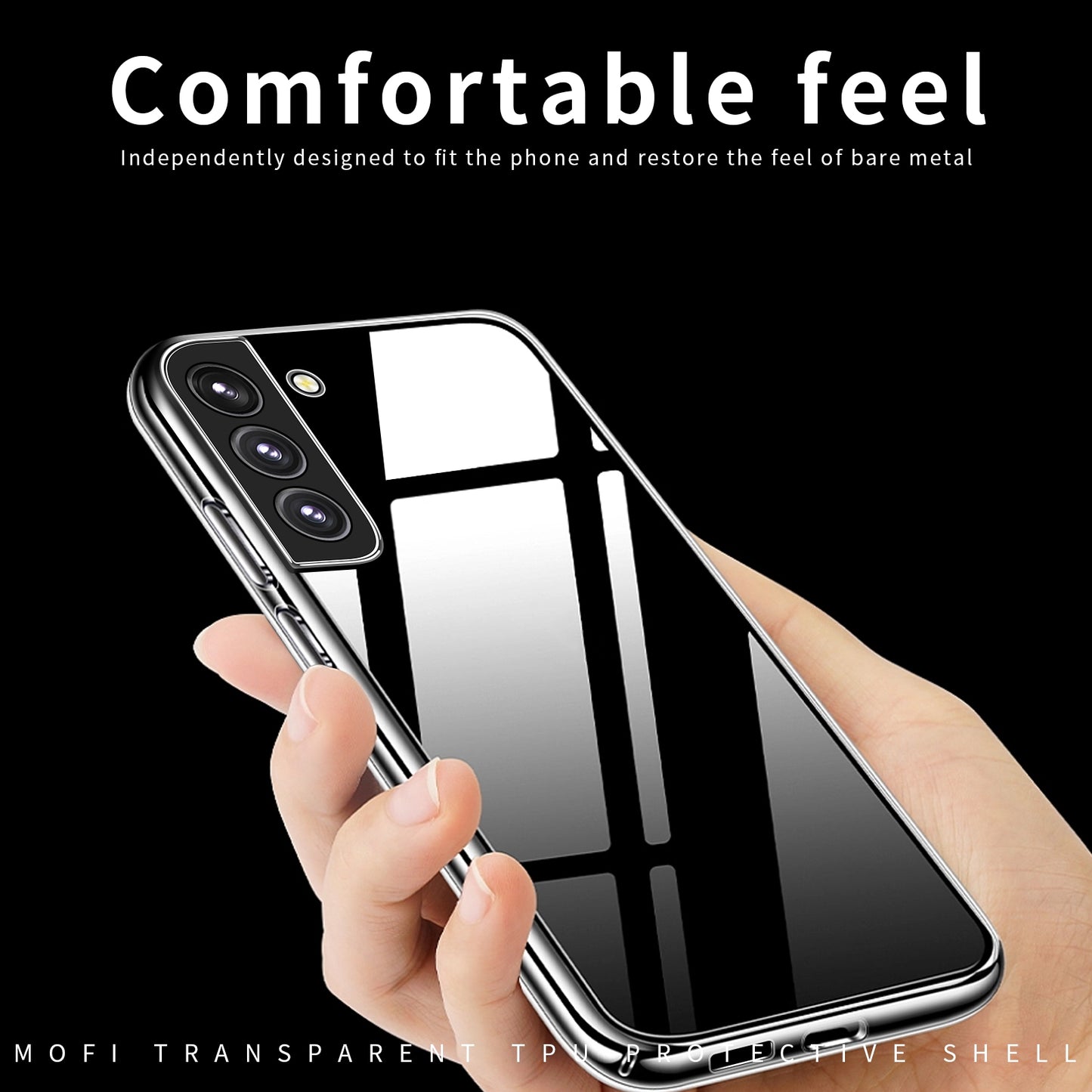 Samsung Galaxy S22 5G Clear TPU Case - Ultra-Thin, Shockproof, Anti-Yellowing Transparent Soft Protective Cover with Precise Cutouts, Scratch Resistance & Lightweight Design