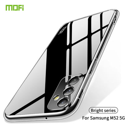 Samsung Galaxy M52 5G Clear TPU Case - Ultra-Thin, Shockproof, Anti-Yellowing Transparent Soft Protective Cover with Precise Cutouts, Scratch Resistance & Lightweight Design