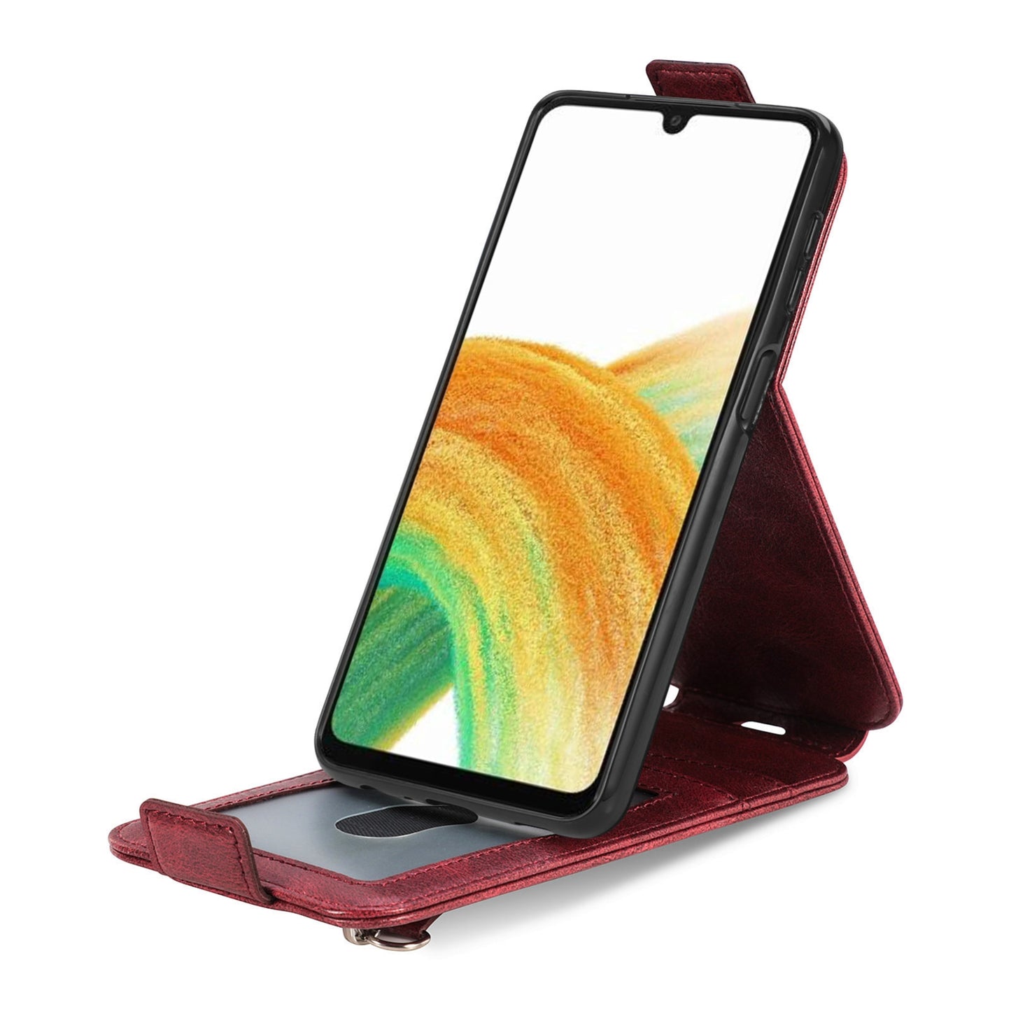 Samsung Galaxy A13 4G Zipper Wallet Case - Vertical Flip Leather Phone Cover with Multiple Card Slots and Stand