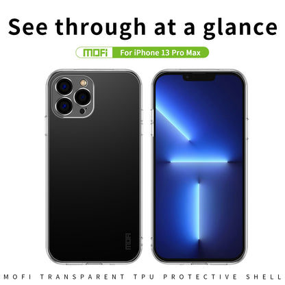 iPhone 13 Pro Max Clear TPU Case - Ultra-Thin, Shockproof, Anti-Yellowing Transparent Soft Protective Cover with Precise Cutouts, Scratch Resistance & Lightweight Design