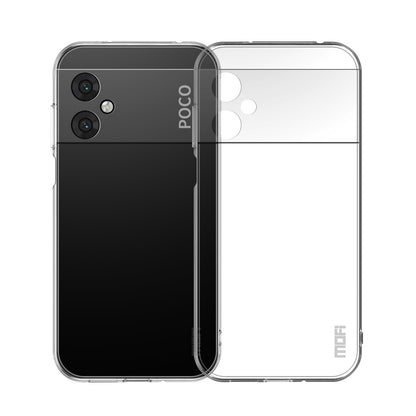 Xiaomi Poco M4 5G Clear TPU Case - Ultra-Thin, Shockproof, Anti-Yellowing Transparent Soft Protective Cover with Precise Cutouts, Scratch Resistance & Lightweight Design