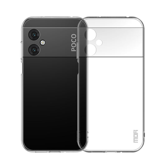Xiaomi Poco M4 5G Clear TPU Case - Ultra-Thin, Shockproof, Anti-Yellowing Transparent Soft Protective Cover with Precise Cutouts, Scratch Resistance & Lightweight Design