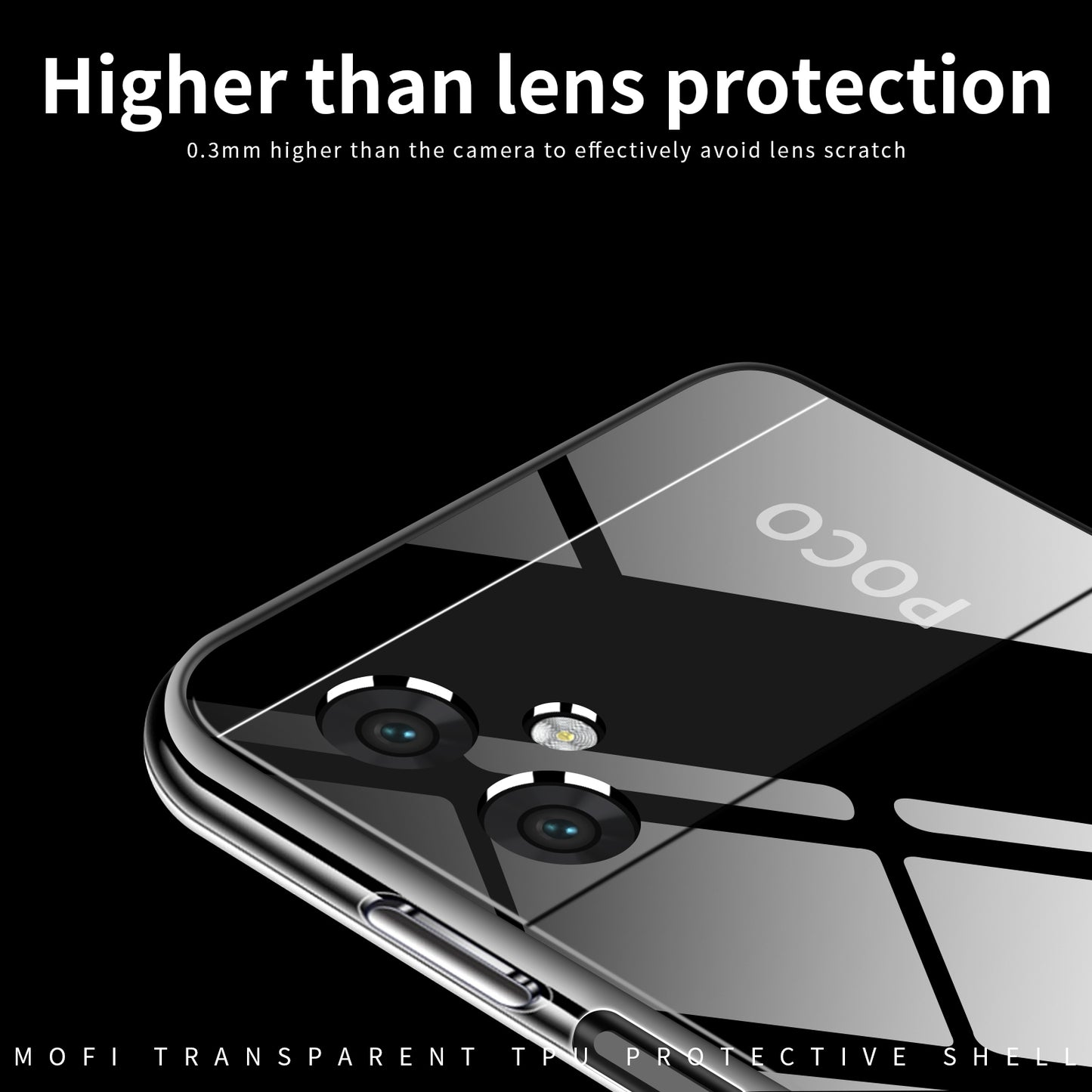 Xiaomi Poco M4 5G Clear TPU Case - Ultra-Thin, Shockproof, Anti-Yellowing Transparent Soft Protective Cover with Precise Cutouts, Scratch Resistance & Lightweight Design