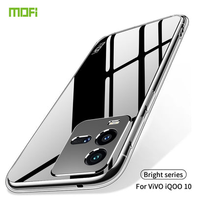 vivo iQOO 10 Clear TPU Case - Ultra-Thin, Shockproof, Anti-Yellowing Transparent Soft Protective Cover with Precise Cutouts, Scratch Resistance & Lightweight Design