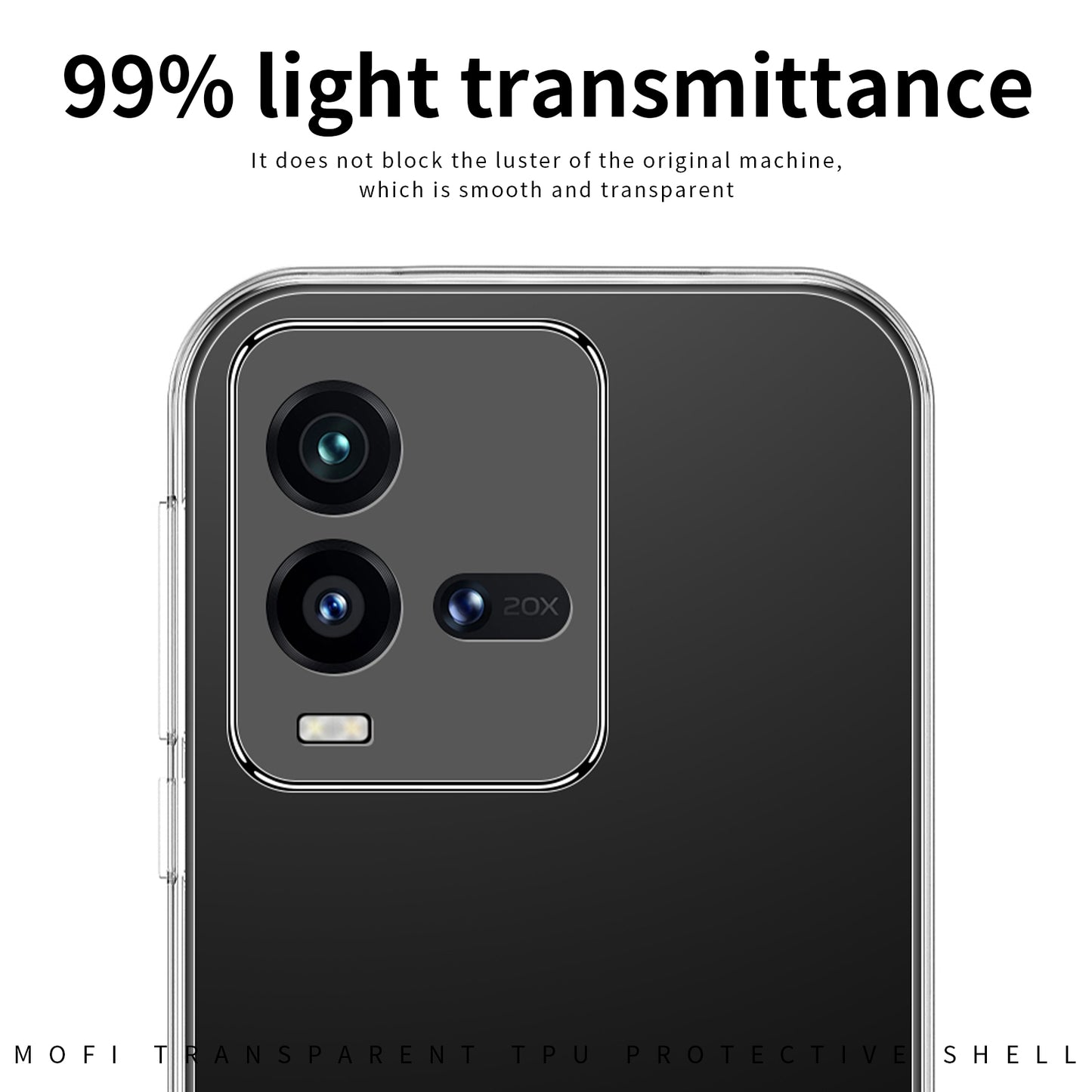 vivo iQOO 10 Clear TPU Case - Ultra-Thin, Shockproof, Anti-Yellowing Transparent Soft Protective Cover with Precise Cutouts, Scratch Resistance & Lightweight Design