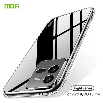 vivo iQOO 10 Pro Clear TPU Case - Ultra-Thin, Shockproof, Anti-Yellowing Transparent Soft Protective Cover with Precise Cutouts, Scratch Resistance & Lightweight Design