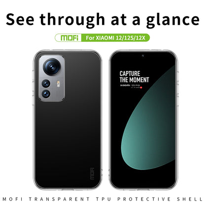 Xiaomi 12/12S/12X Clear TPU Case - Ultra-Thin, Shockproof, Anti-Yellowing Transparent Soft Protective Cover with Precise Cutouts, Scratch Resistance & Lightweight Design