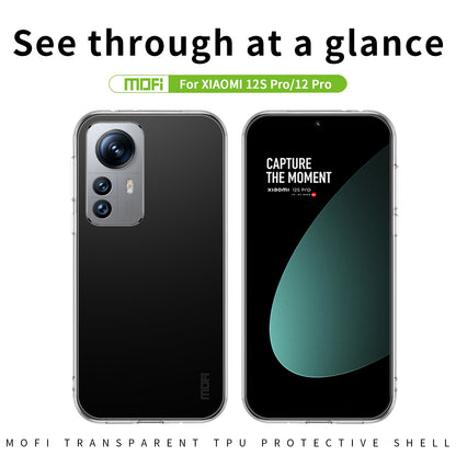 Xiaomi 12 Pro/12S Pro/12 Pro Dimensity Clear TPU Case - Ultra-Thin, Shockproof, Anti-Yellowing Transparent Soft Protective Cover with Precise Cutouts, Scratch Resistance & Lightweight Design