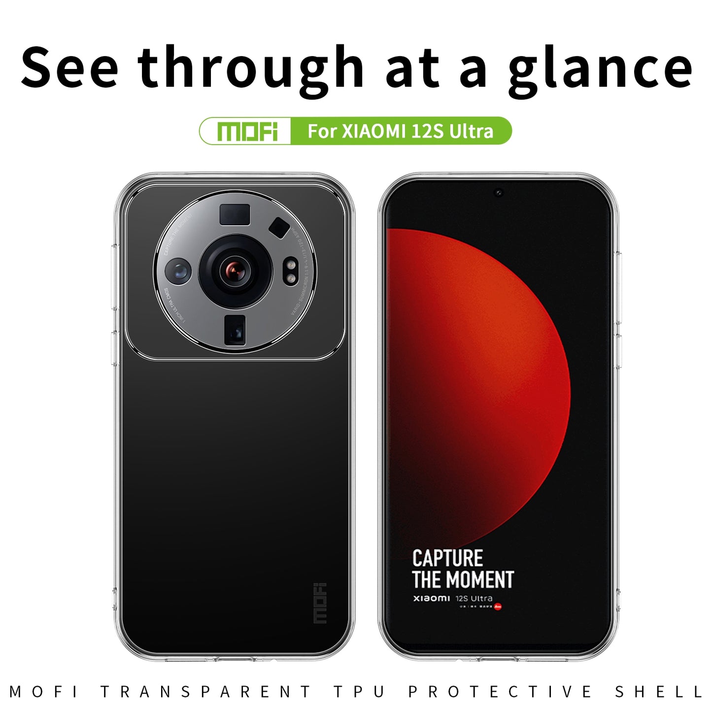 Xiaomi 12S Ultra Clear TPU Case - Ultra-Thin, Shockproof, Anti-Yellowing Transparent Soft Protective Cover with Precise Cutouts, Scratch Resistance & Lightweight Design