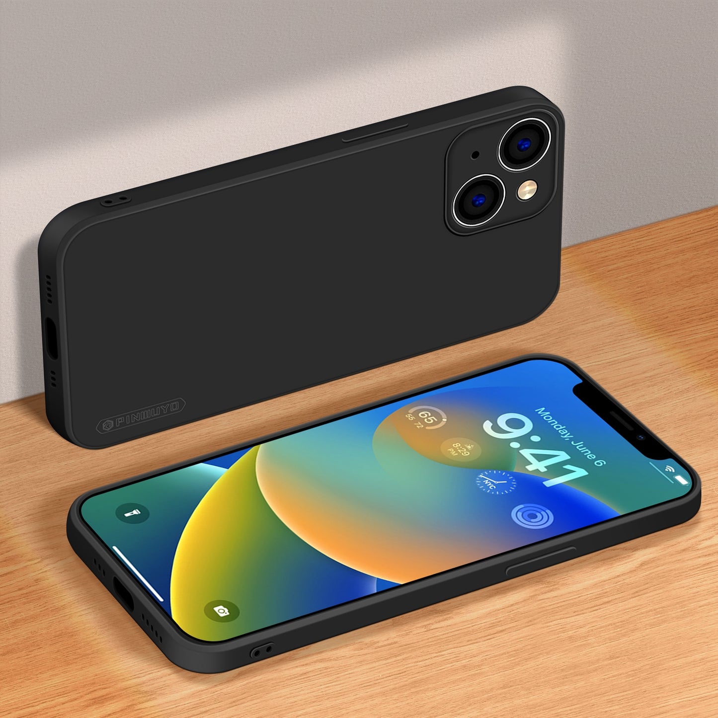 iPhone 14 Plus Phone Case - Liquid Silicone TPU Protective Cover with Anti-Scratch, Shockproof Design, Fingerprint Resistant & Soft Grip Feel