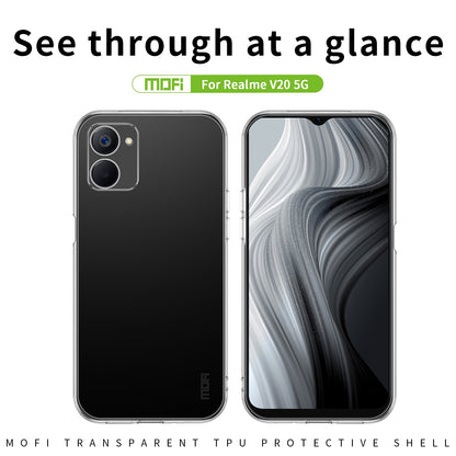 Realme V20 5G Clear TPU Case - Ultra-Thin, Shockproof, Anti-Yellowing Transparent Soft Protective Cover with Precise Cutouts, Scratch Resistance & Lightweight Design
