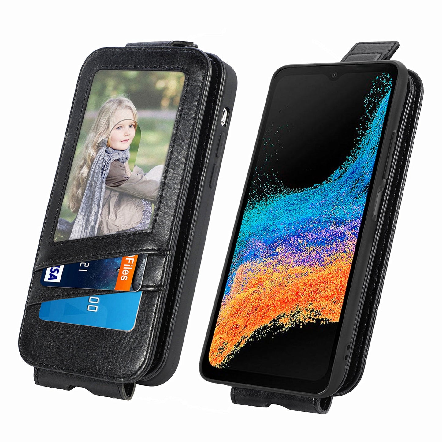 OPPO Reno8 Lite Zipper Wallet Case - Vertical Flip Leather Phone Cover with Multiple Card Slots and Stand