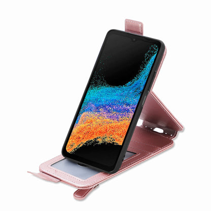 OPPO Reno8 Lite Zipper Wallet Case - Vertical Flip Leather Phone Cover with Multiple Card Slots and Stand