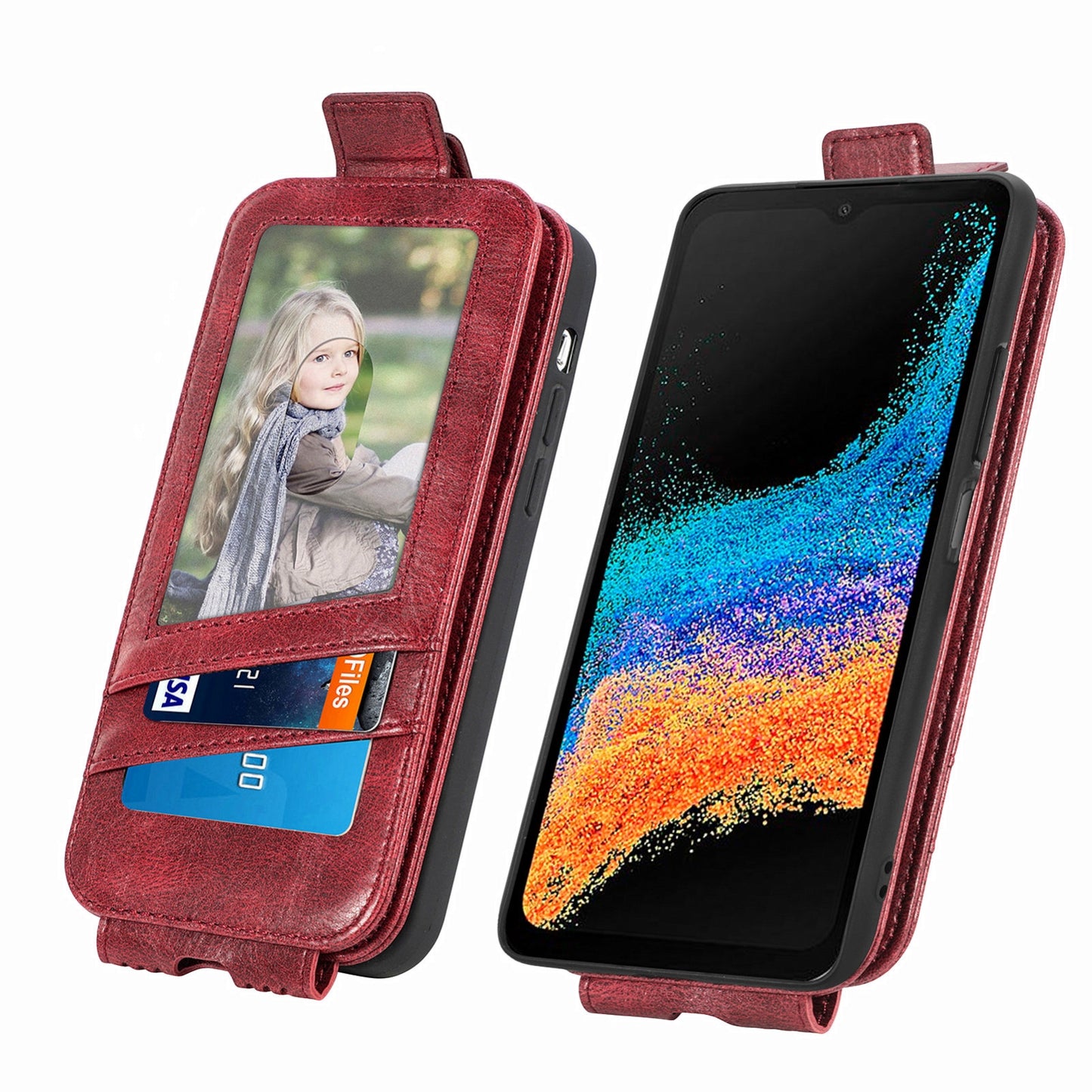 OPPO Reno8 Lite Zipper Wallet Case - Vertical Flip Leather Phone Cover with Multiple Card Slots and Stand