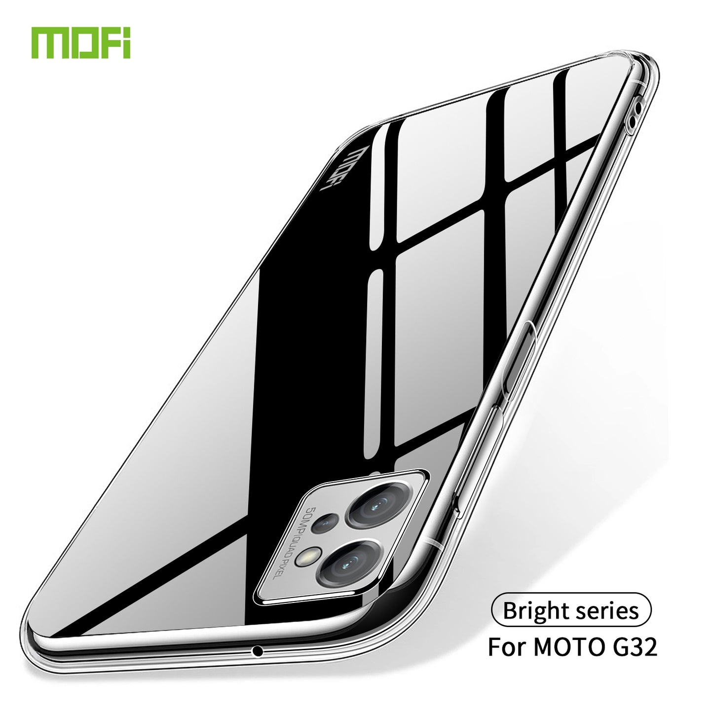 Motorola Moto G32 Clear TPU Case - Ultra-Thin, Shockproof, Anti-Yellowing Transparent Soft Protective Cover with Precise Cutouts, Scratch Resistance & Lightweight Design