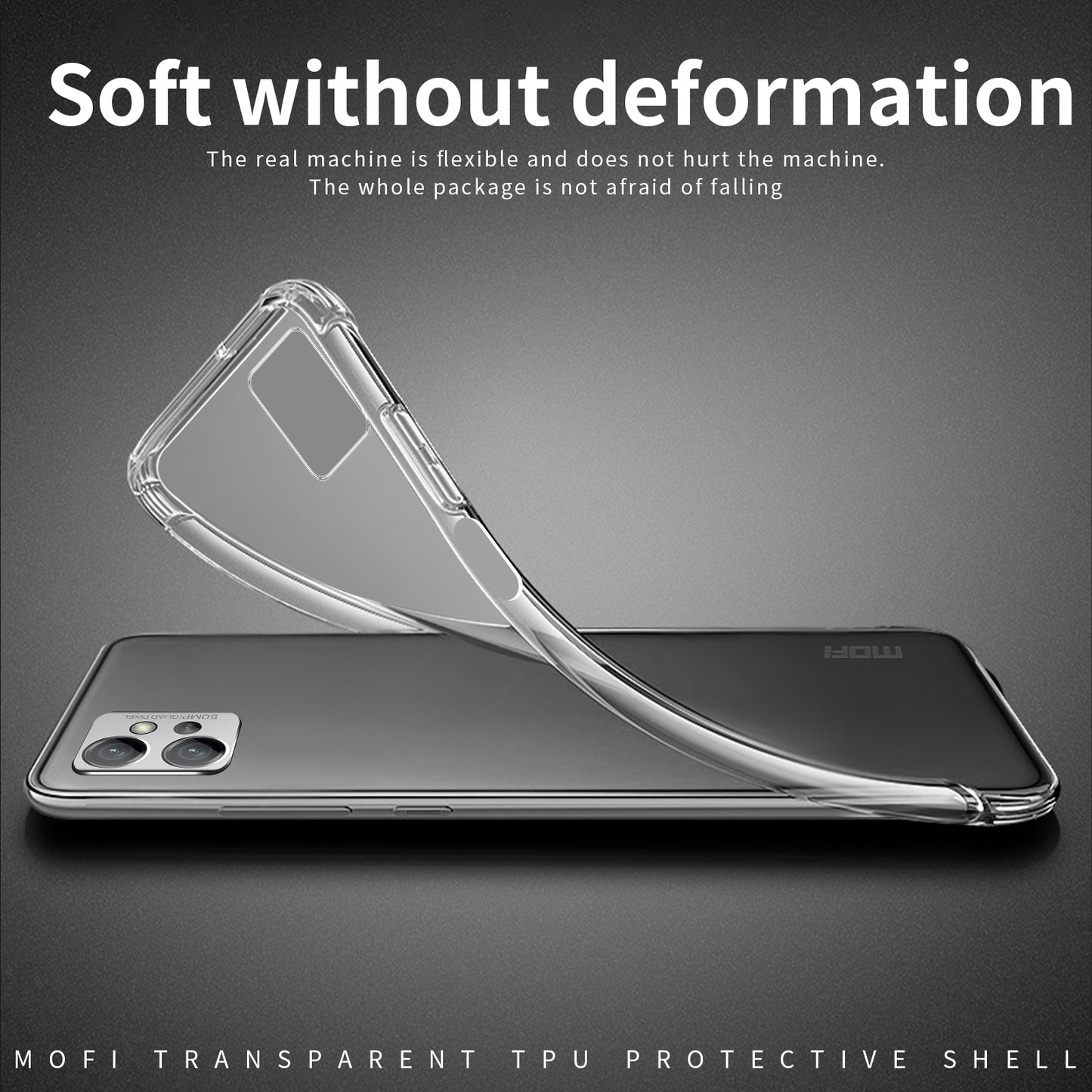 Motorola Moto G32 Clear TPU Case - Ultra-Thin, Shockproof, Anti-Yellowing Transparent Soft Protective Cover with Precise Cutouts, Scratch Resistance & Lightweight Design