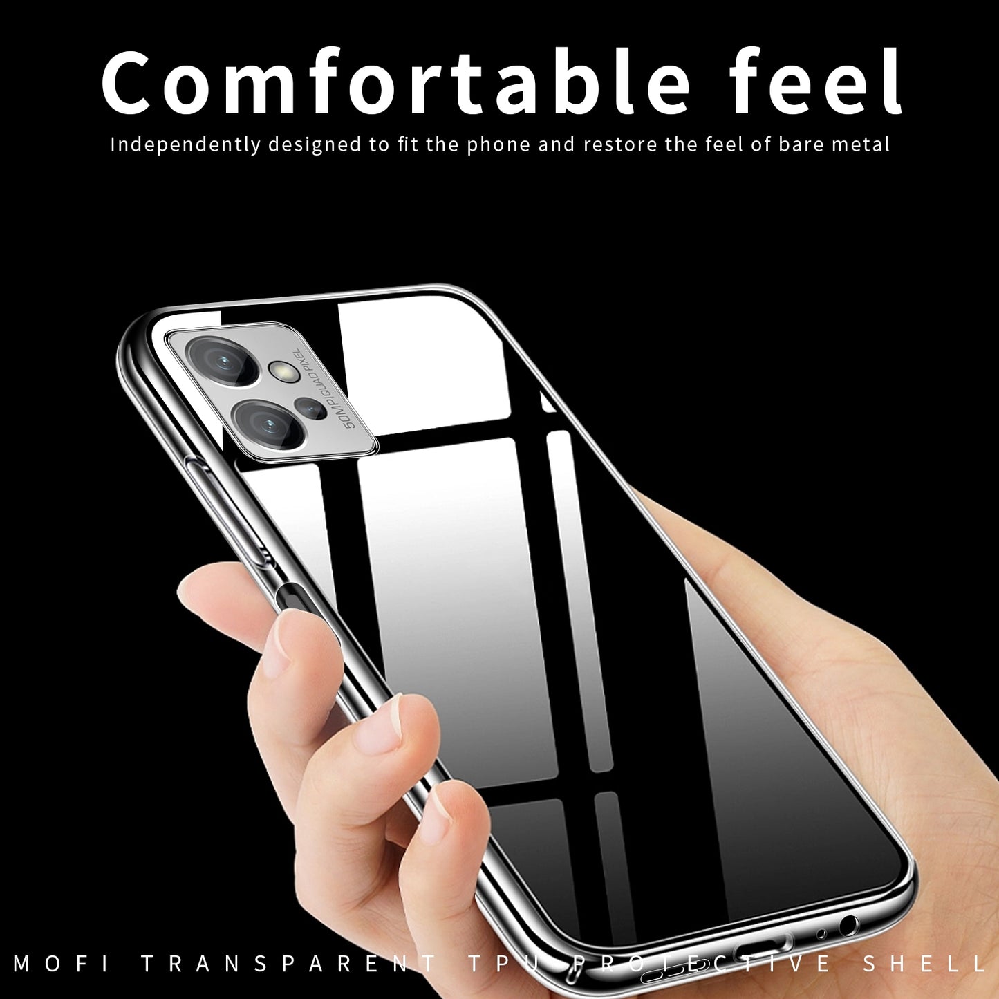 Motorola Moto G32 Clear TPU Case - Ultra-Thin, Shockproof, Anti-Yellowing Transparent Soft Protective Cover with Precise Cutouts, Scratch Resistance & Lightweight Design