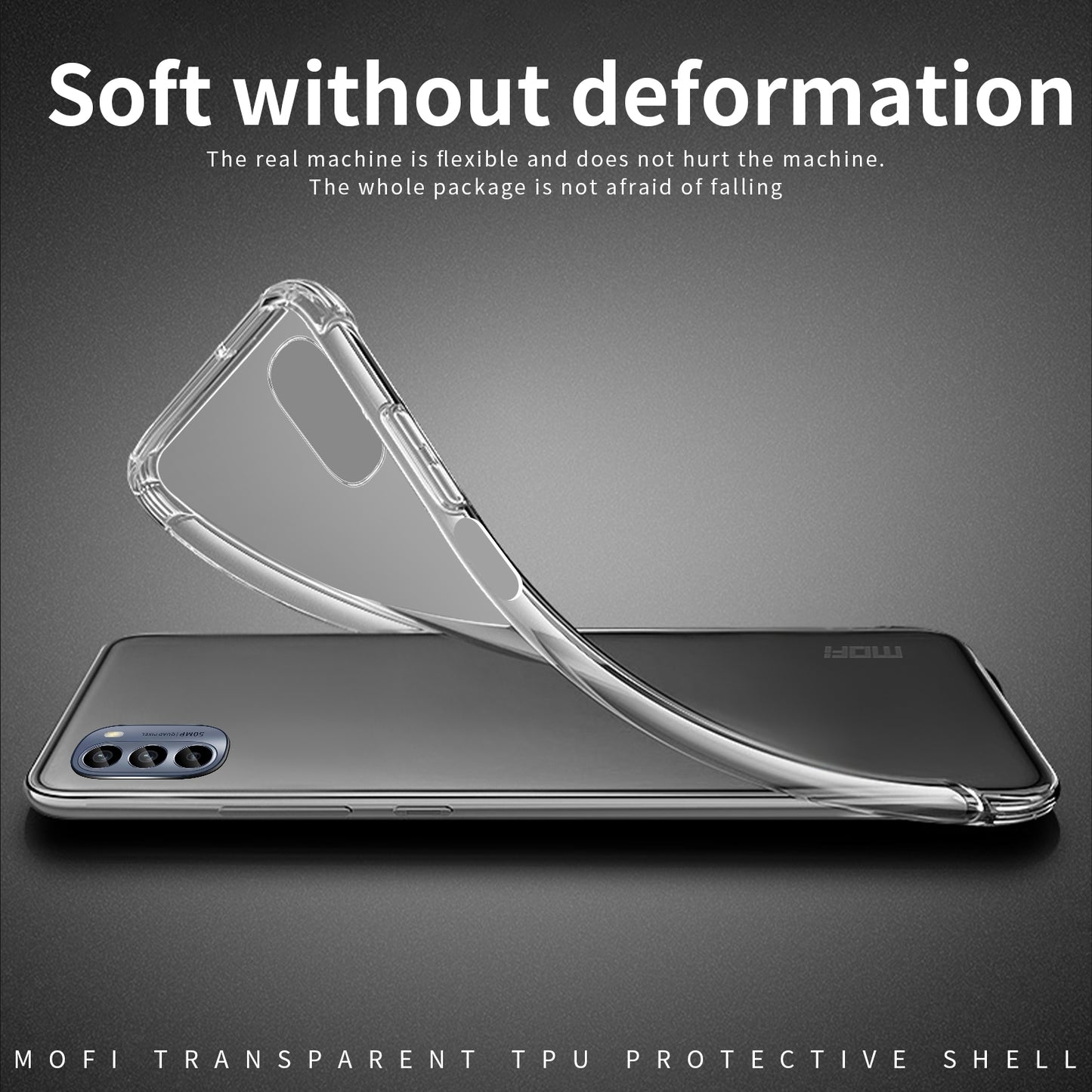 Motorola Moto G62 5G Clear TPU Case - Ultra-Thin, Shockproof, Anti-Yellowing Transparent Soft Protective Cover with Precise Cutouts, Scratch Resistance & Lightweight Design